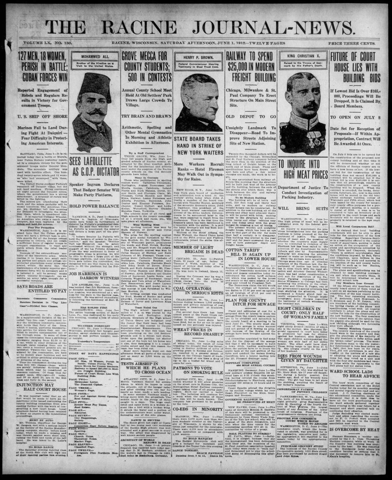 1 juin 1912
